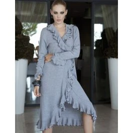 Hausmantel Mittellang MARISA Mit Merino Und Kaschmir Von Paolucci 3 Hausmantel Mittellang MARISA Mit Merino Und Kaschmir Von Paolucci