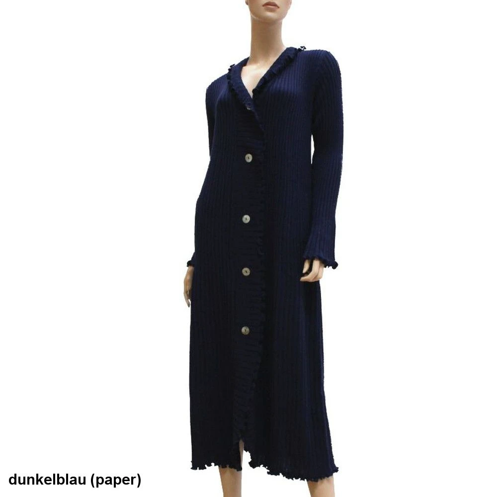 Strick-Morgenmantel FILU LANG Von Paolucci Mit Wolle 4 Strick-Morgenmantel FILU LANG Von Paolucci Mit Wolle – Bild 2