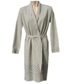 Hausmantel Mittellang VALTENA Strick Mit Wolle Von Paolucci 6 Hausmantel Mittellang VALTENA Strick Mit Wolle Von Paolucci -Pink Zebra strickmantel merino valtena grau paolucci 2 1