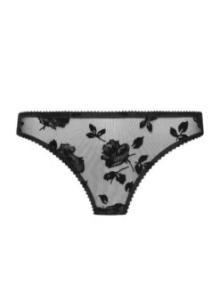 String BLACK WIDOW Schwarz Von Cadolle -Pink Zebra string black widow cadolle 1