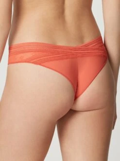 Tüllspitze String MISS LEJABY Uni Von Maison Lejaby -Pink Zebra string mit spitze orange misslejaby chili maison lejaby 2 2