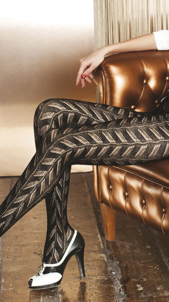 Strumpfhose ACQUAMARINA Häkel-Look Von Trasparenze Mit Wolle 4 Strumpfhose ACQUAMARINA Häkel-Look Von Trasparenze Mit Wolle – Bild 2