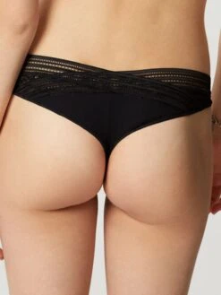 Tüllspitze String MISS LEJABY Uni Von Maison Lejaby -Pink Zebra tanga schwarz 16462 miss lejaby maison lejaby 2 1 1