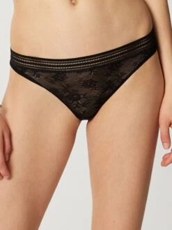 Tüllspitze String MISS LEJABY Uni Von Maison Lejaby -Pink Zebra tanga schwarz 16462 miss lejaby maison lejaby 1 1