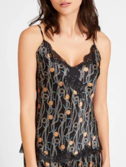 Seide Top TOI MON AMOUR Von Aubade -Pink Zebra top schwarz gold seide toi mon amour qs38 1 tresor aubade 2