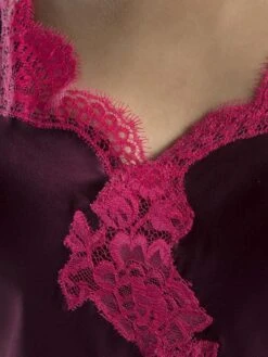 Seide Top SOIE D´AMOUR Mit Spitze Von Aubade 28 Seide Top SOIE D´AMOUR Mit Spitze Von Aubade -Pink Zebra top seide beere ms38 soie d amour aubade 4 2