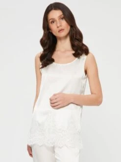 Seidentop Camisole SETA No. 11 Mit Spitze Glatt Von Chiara Fiorini 16 Seidentop Camisole SETA No. 11 Mit Spitze Glatt Von Chiara Fiorini -Pink Zebra top seide elfenbein weiss gc189 chiara fiorini 2 11 1