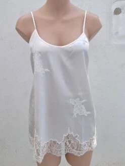 Seidentop SETA No. 12 Mit Spitze Von Chiara Fiorini -Pink Zebra top seide elfenbeinweiss gc191 seta no12 chiara fiorini