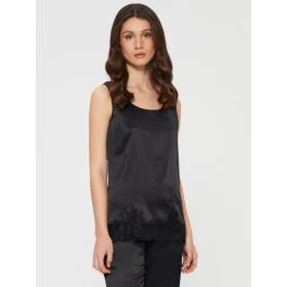 Seidentop Camisole SETA No. 11 Mit Spitze Uni Von Chiara Fiorini 3 Seidentop Camisole SETA No. 11 Mit Spitze Uni Von Chiara Fiorini