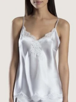 Seide Top SOIE D´AMOUR Mit Spitze Von Aubade 29 Seide Top SOIE D´AMOUR Mit Spitze Von Aubade -Pink Zebra top seide silber ms38 soie d amour aubade 1 1