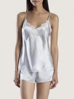 Seide Mit Spitze Top SOIE D´AMOUR Von Aubade 32 Seide Mit Spitze Top SOIE D´AMOUR Von Aubade -Pink Zebra top seide silber ms38 soie d amour aubade 3