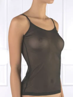 Spaghettiträger Top SORAYA Microtüll Von Cotton Club Rubino -Pink Zebra top soraya schwarz cotton club rubino