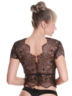 Spitze Kurzarm Top Von Prelude Milano 13 Spitze Kurzarm Top Von Prelude Milano -Pink Zebra top spitze schwarz yl277 prelude milano 2 2