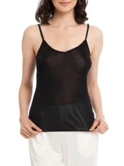 Seidentop Aus 100% Wirkseide PURE Schwarz Oder Weiss Von Gattina -Pink Zebra top wirkseide 387080 schwarz gattina 8 1