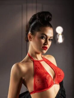 Triangel-BH AMOR Mit Glitzer Von RCrescentini -Pink Zebra triangel bh amor rot 6