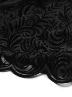 Langarm-Body ARABESQUE Tüll Schwarz Von Cadolle 15 Langarm-Body ARABESQUE Tüll Schwarz Von Cadolle -Pink Zebra tuell body arabesque velours floque noir 4086dl cadolle 4