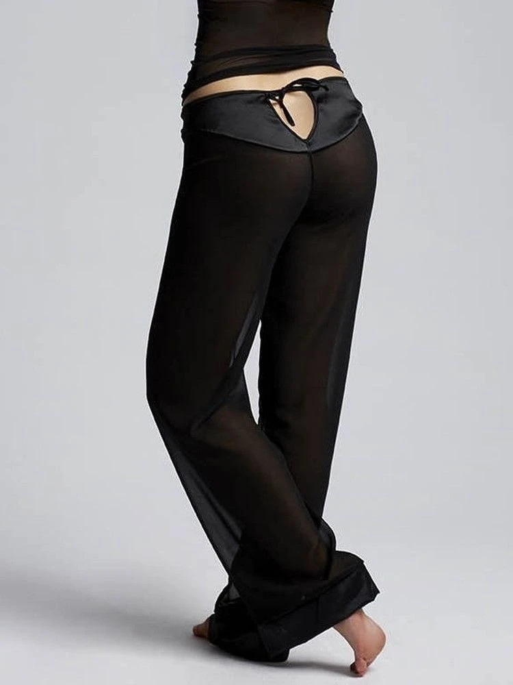 Chiffon Hose VIOLA Schwarz Von Diamor 5 Chiffon Hose VIOLA Schwarz Von Diamor – Bild 3