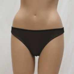 Tüll-String NOEUDS ET MERVEILLES Schwarz-haut Von Chantal Thomass