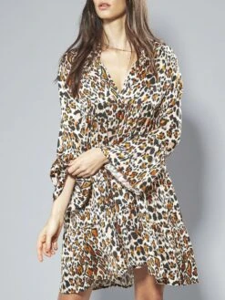 100% Seide Tunika Kleid LEONISSIMA Von Eva B. Bitzer -Pink Zebra tunika 20312279 leonissima eva bitzer 1