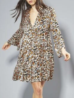 100% Seide Tunika Kleid LEONISSIMA Von Eva B. Bitzer -Pink Zebra tunika 20312279 leonissima eva bitzer 2