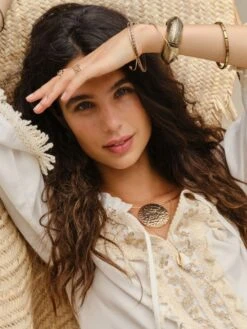 Tunika CREMA In Naturweiss Von Fiori Di Chiara -Pink Zebra tunika solid color latte 302 28 chiara fiorini 3