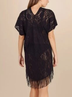 Spitze Strandtunika JESSE 20 Einfarbig Von Pain De Sucre -Pink Zebra tunika spitze jesse schwarz pain de sucre 2 1