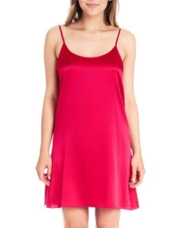 Seidenunterkleid Stretchseide SEDUZIONE DI SETA Von Gattina -Pink Zebra unterkleid seide himbeer rot flamingo 381400 seduzione di seta gattina 1