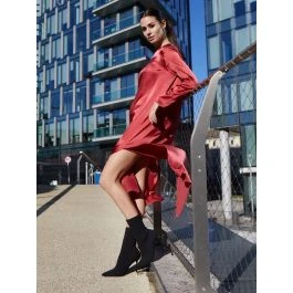 100% Seide Nachtkleid VIOLETTA Rot Von Vivis 3 100% Seide Nachtkleid VIOLETTA Rot Von Vivis