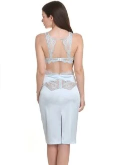 Satin Lingerie Rock VALSE Mit Spitze Von Prelude Milano -Pink Zebra unterrock satin yx327 eisblau prelude milano 2