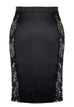 Satin Lingerie Rock MARLENE Mit Spitze Von Prelude Milano -Pink Zebra unterrock schwarz yx308 prelude 3