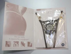 Lola Luna String VARNA CLOSED Gold-schoko -Pink Zebra verpackung 2 lola luna micro string 1 2 1