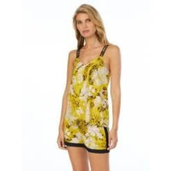 Viscose Sommerpyjama ROOFTOP READY Gelb-beige Von DKNY Sleepwear