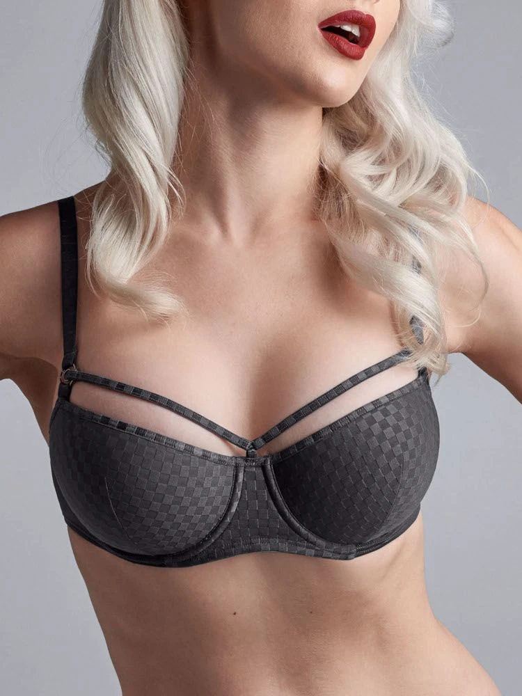 Titelseite -Pink Zebra balconette bh 19550 space odyssey style grau marlies dekkers 1